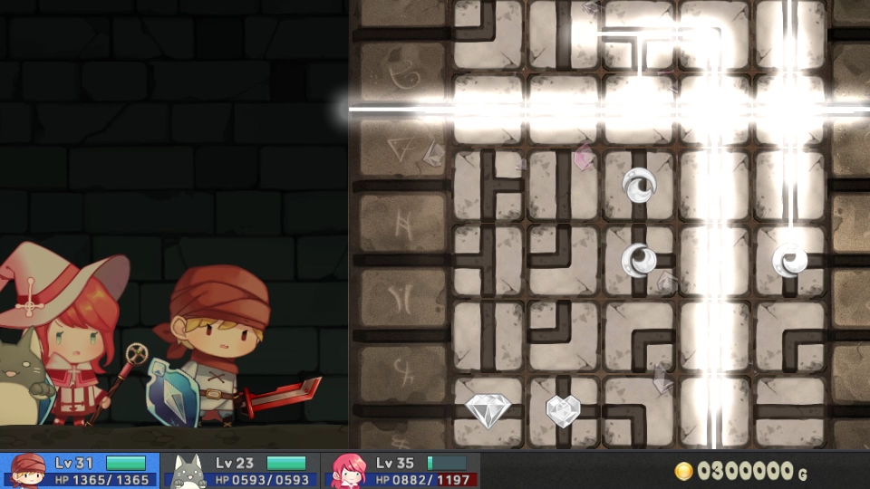 Souboj s bossem ve hře Fairy Knights